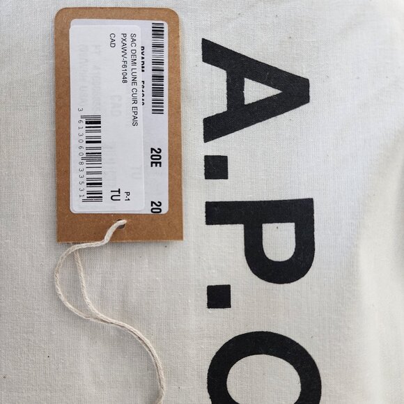 NWT - A.P.C. Demi-Lune Shoulder Bag – Noisette🌰 (#12301) - Picture 11 of 12